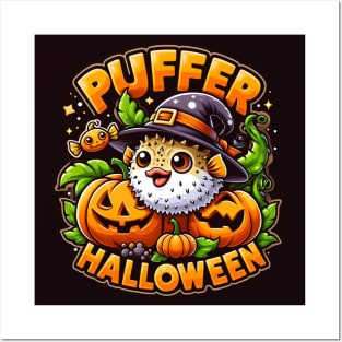 Puffer Fish Puffer Halloween Posters and Art